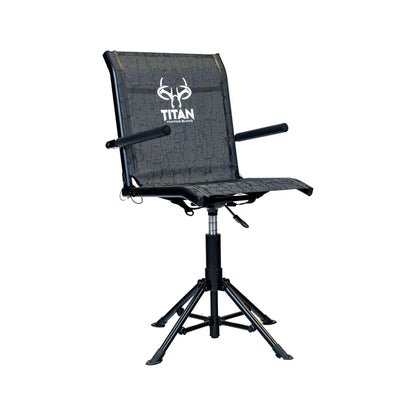 Titan Hunting Blinds Swivel Chair, front three-quarter studio view on white background