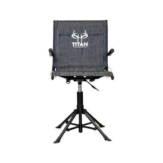 Titan Hunting Blinds Swivel Chair, straight-on front view on white background