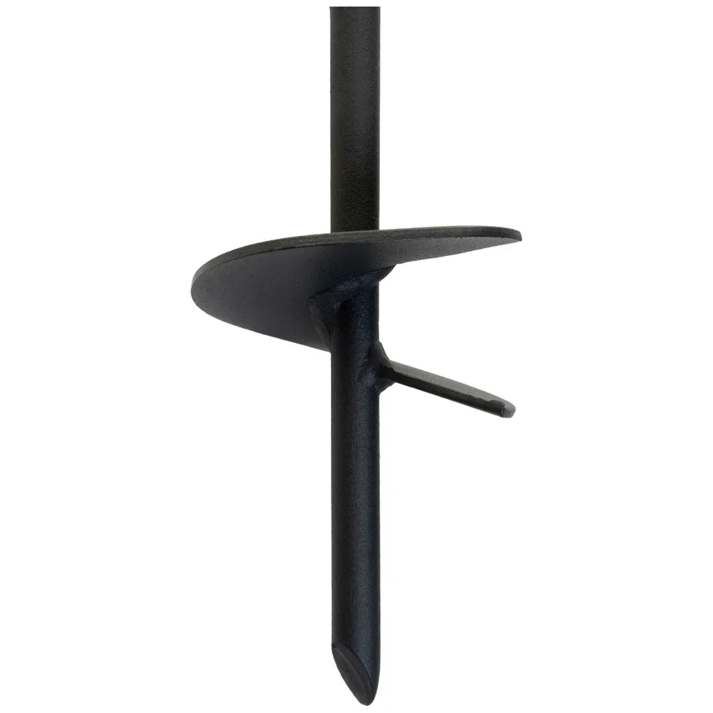 Titan Hunting Blinds Tower Auger Kit close-up of black helix blade and pointed tip