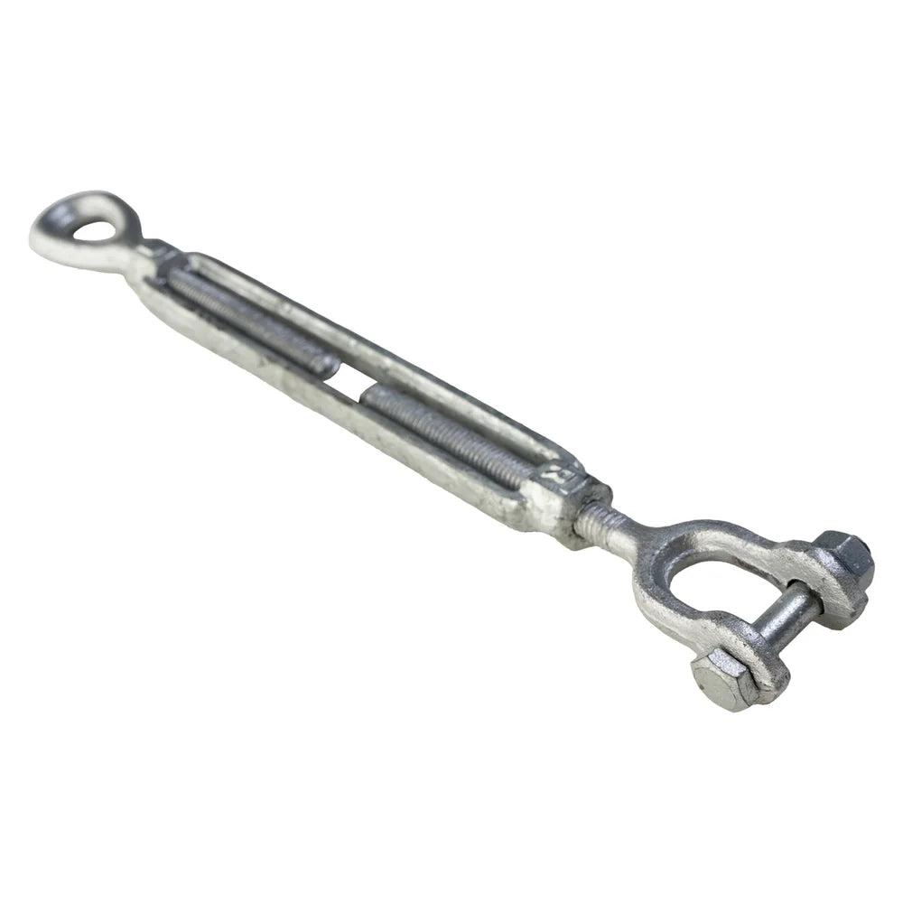 Titan Hunting Blinds Tower Auger Kit galvanized jaw-and-eye turnbuckle shown full length