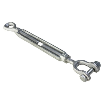 Titan Hunting Blinds Tower Auger Kit galvanized jaw-and-eye turnbuckle shown full length