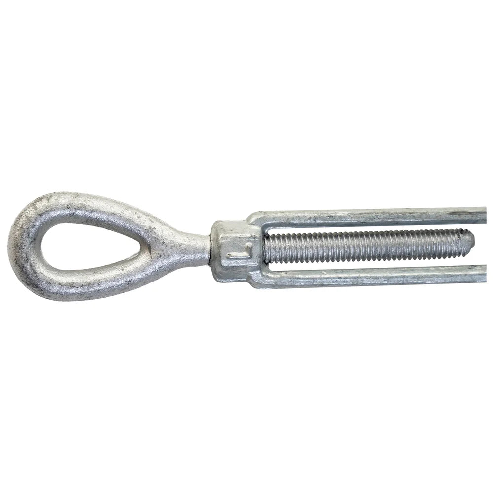 Titan Hunting Blinds Tower Auger Kit close-up of turnbuckle eye end and threaded rod