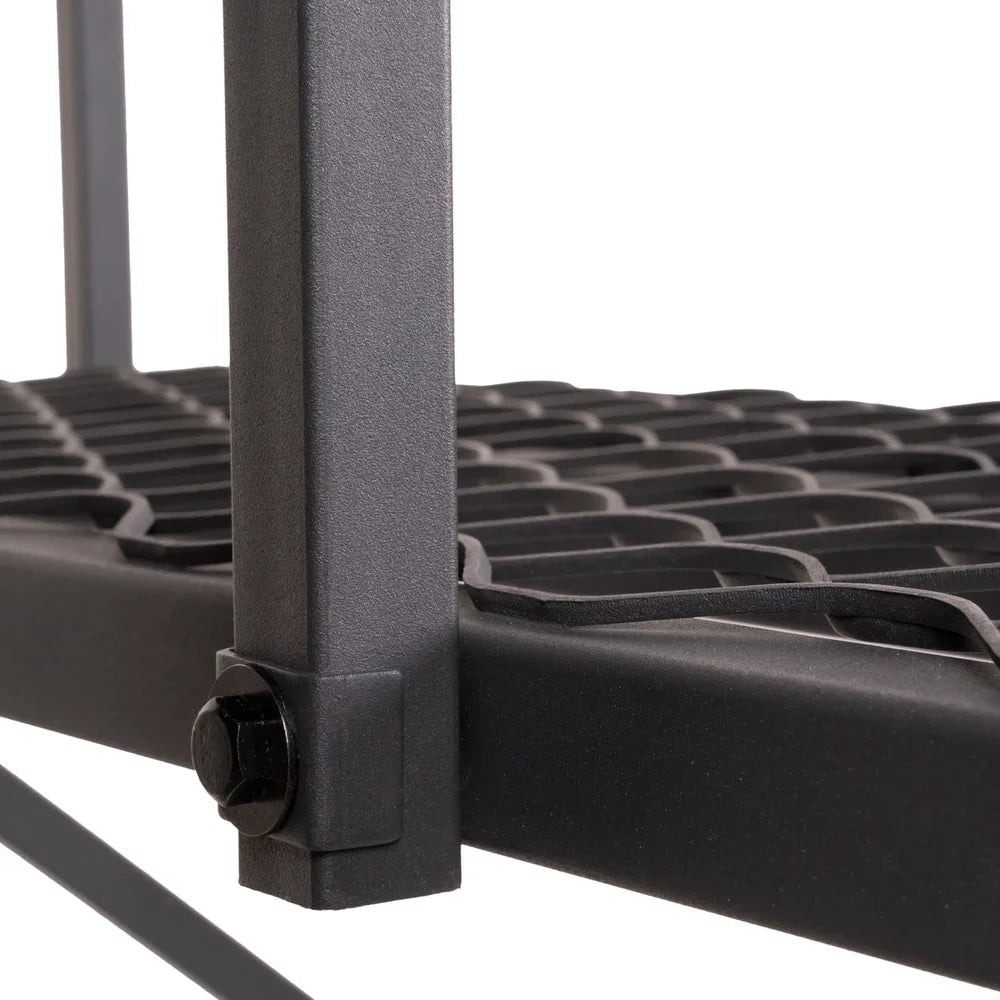Titan Hunting Blinds Tower Porch Extension Kit close-up of bolt fastener at platform corner