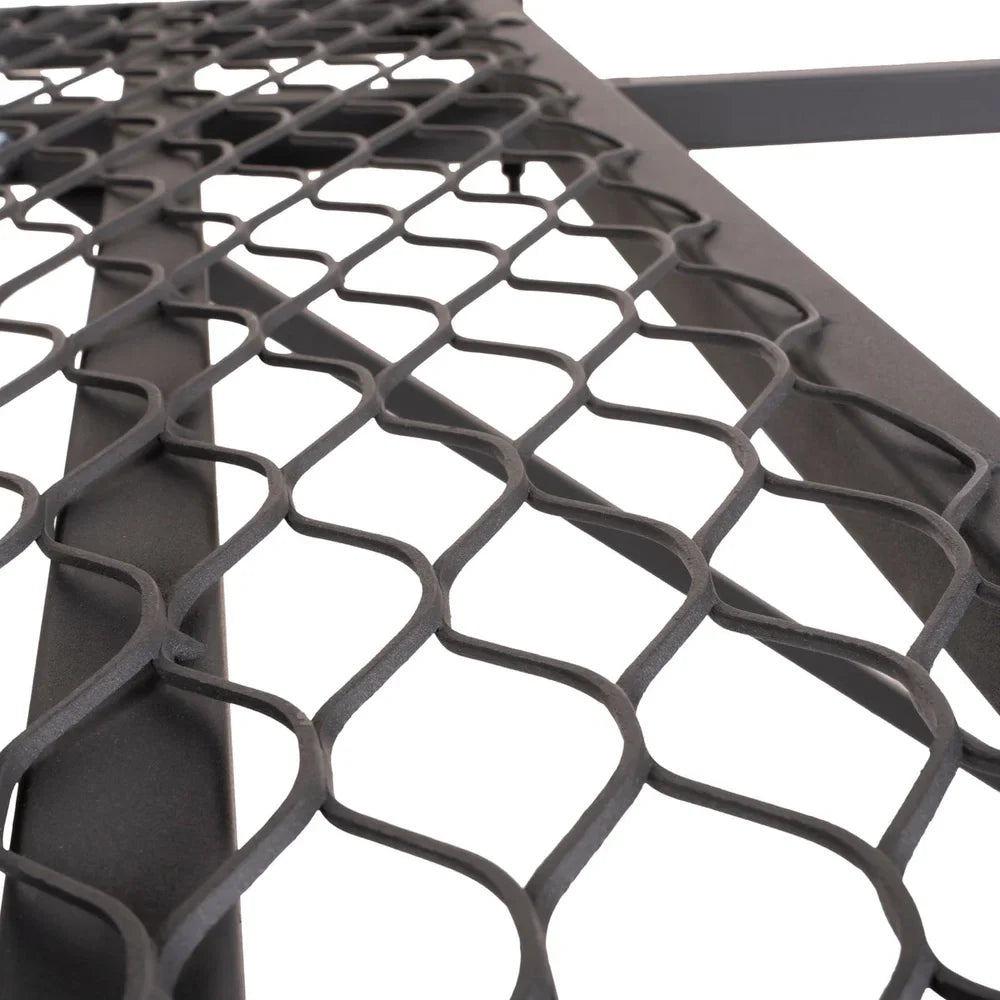Titan Hunting Blinds Tower Porch Extension Kit extreme close-up of expanded metal mesh floor