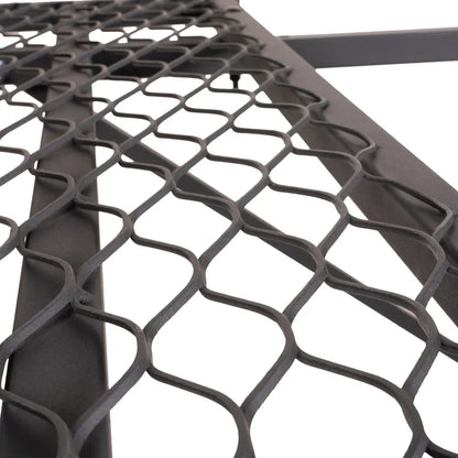 Titan Hunting Blinds Tower Porch Extension Kit extreme close-up of expanded metal mesh floor