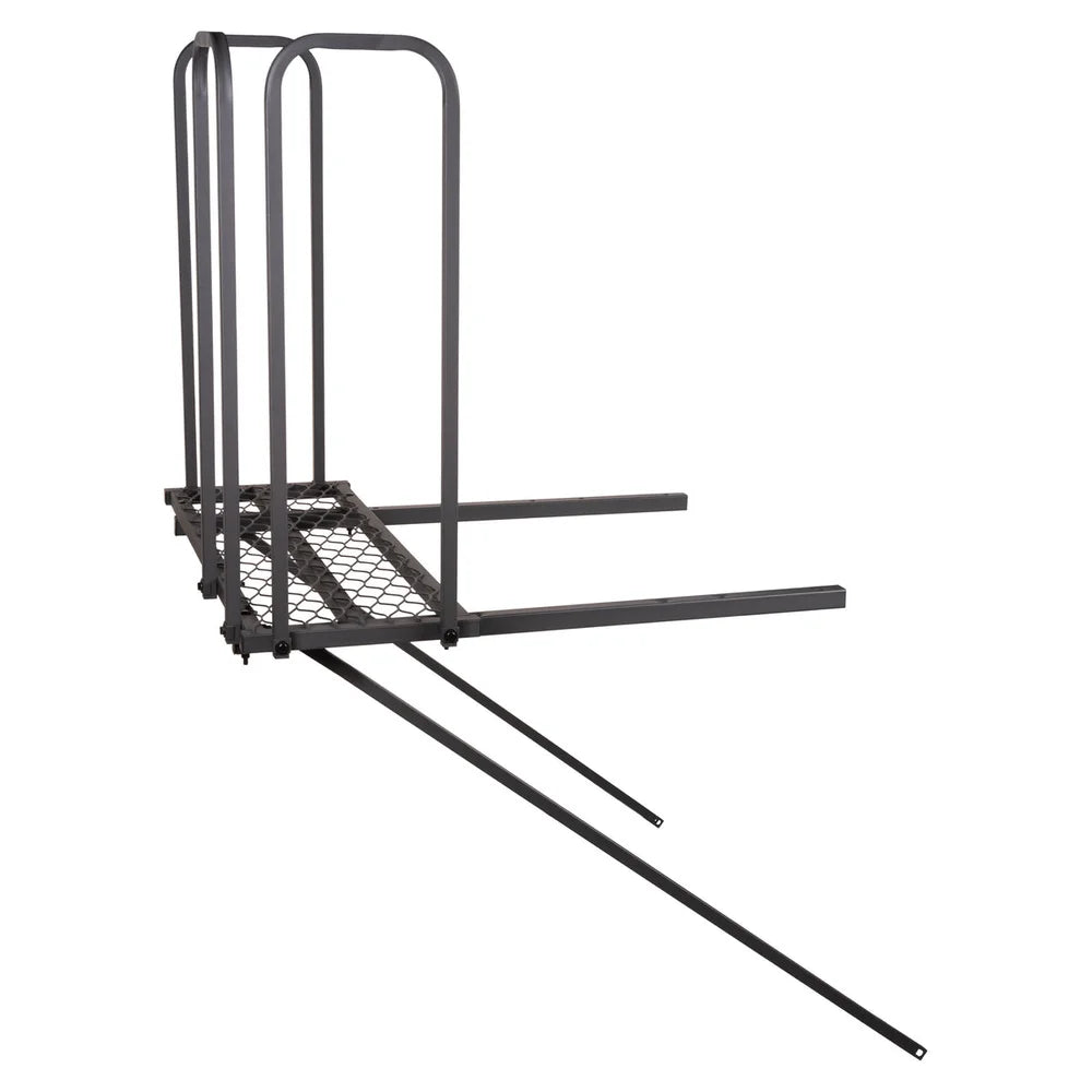 Titan Hunting Blinds Tower Porch Extension Kit, front three-quarter view of full assembly