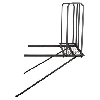 Titan Hunting Blinds Tower Porch Extension Kit opposite side angle view with extended support arms