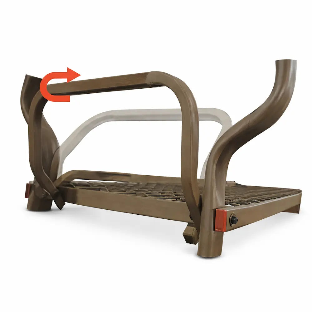 Trophy Treestands Mountaineer 20' Ladderstand  adjustable footrest