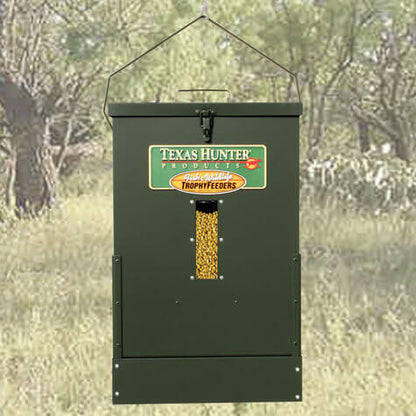 HF100W: Texas Hunter 100 lb. Hanging Deer Feeder