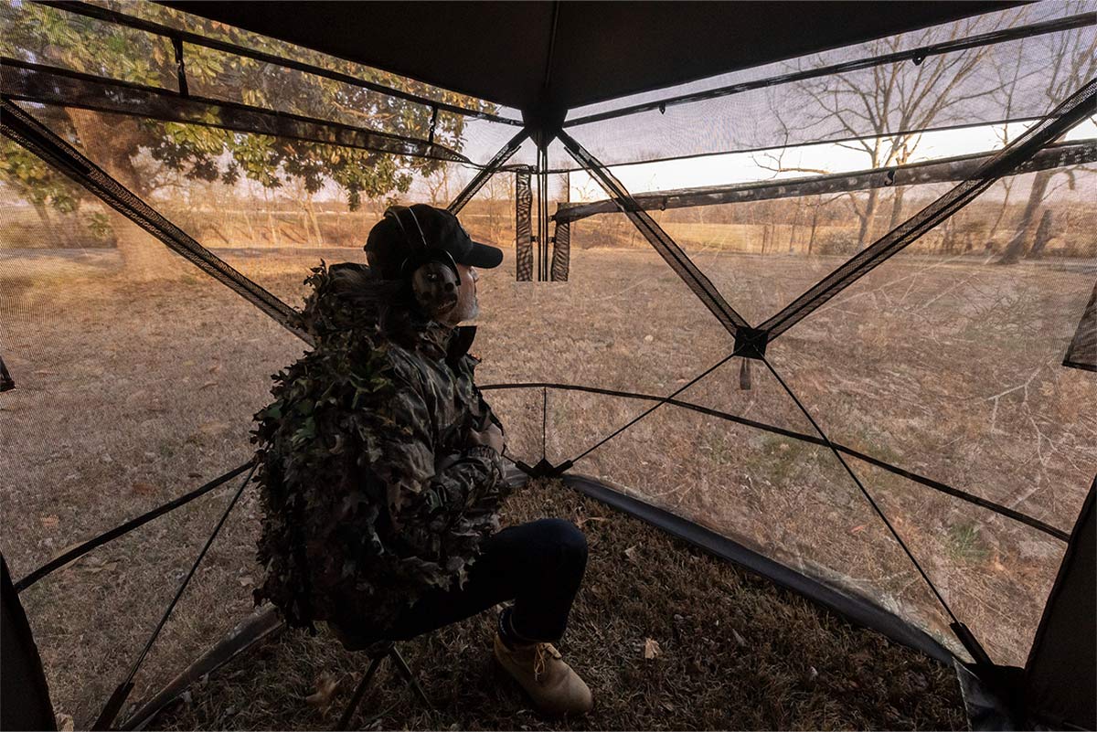 Rhino Blinds - Rhino 180 - See Thru Hunting Blind - Bottomland