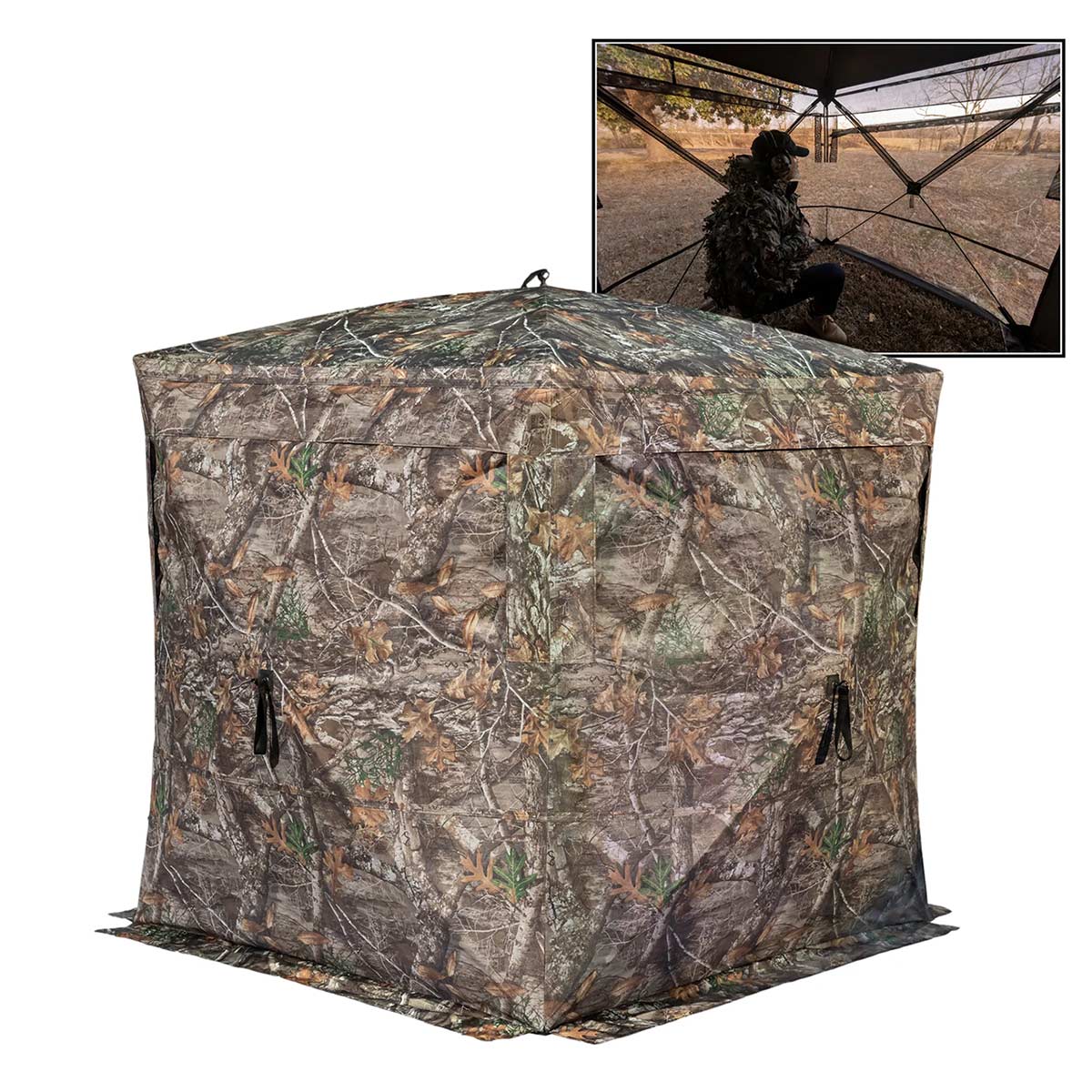 Rhino Blinds - Rhino 180 - See Thru Hunting Blind - Real Tree Edge
