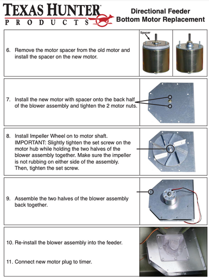 Bottom Replacement Motor