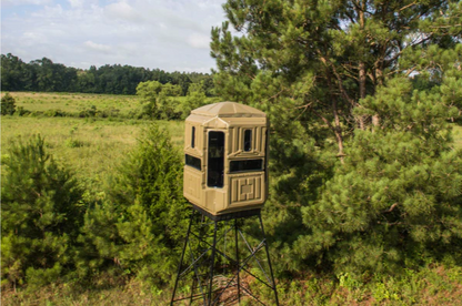Advantage Hunting - Dual Threat Bow/Gun Hunting Blind, 2-Person w/10' Steel Tower