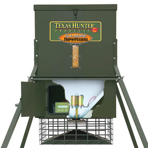 TF300EZLFT: Texas Hunter 300 lb. Trophy Deer Feeder with EZ Lift System