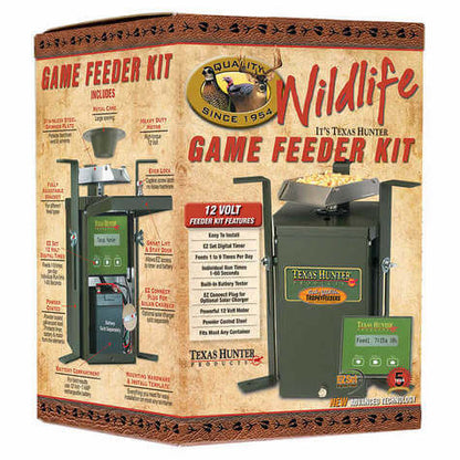 TH70: Texas Hunter 12 Volt Wildlife Feeder Kit