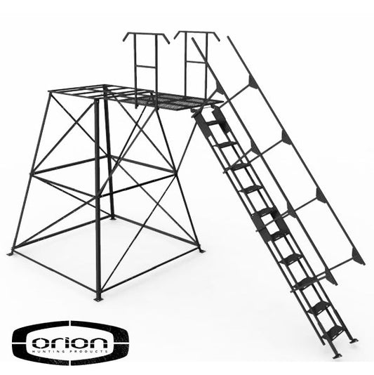 Orion Blinds 10' Hunting blind stand with stair
